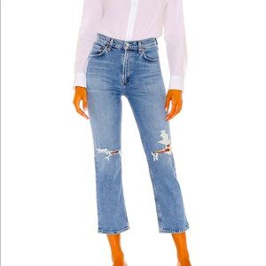Agolde Wilder Mid Rise Straight Jeans